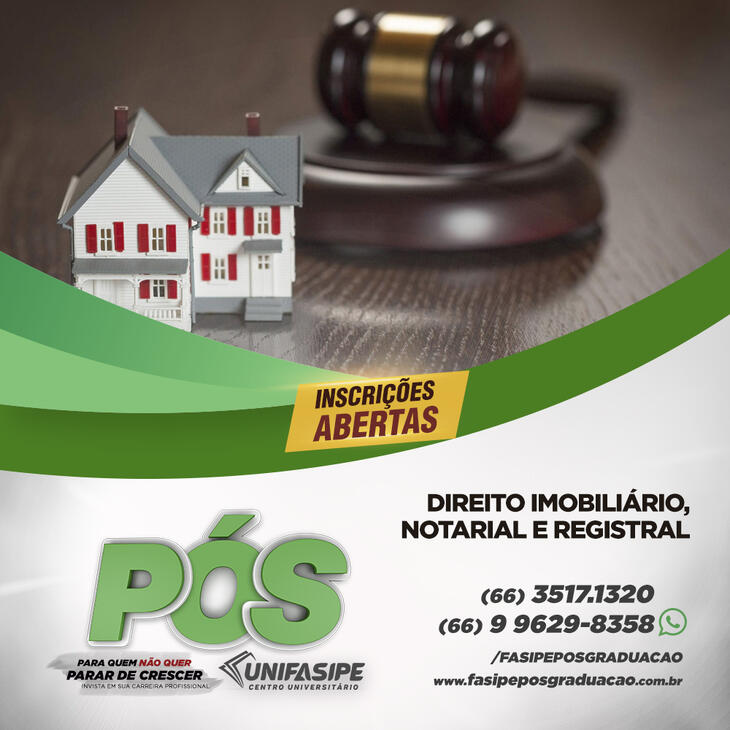 DIREITO IMOBILIÁRIO, NOTARIAL E REGISTRAL